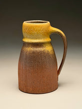 Load image into Gallery viewer, Carved Tankard Mug in Yellow Matte & Ash, 6.5"h (Silas Bradley)