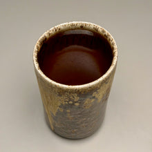 Load image into Gallery viewer, Angled Tumbler #4 in Ash & Yellow Matte, 5"h (Silas Bradley)