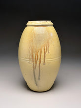 Load image into Gallery viewer, Flower Vase in Satin Yellow, 9.75"h (Silas Bradley)