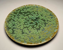 Load image into Gallery viewer, Serving Platter in Lily Pad Green Crystalline, 14.75"dia. (Ben Owen III)