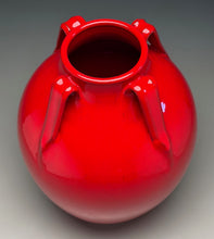 Load image into Gallery viewer, Lily Jar #2 in Chinese Red, 12.25"h (Ben Owen III)