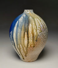 Load image into Gallery viewer, Contoured Egg Vase in Multi-Layered Glazes, 8.25"h (Ben Owen III)