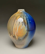 Load image into Gallery viewer, Contoured Egg Vase in Multi-Layered Glazes, 8.25"h (Ben Owen III)