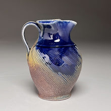 Load image into Gallery viewer, Combed Creamer in Cobalt, & Ash Glaze 5.5"h (Ben Owen III)