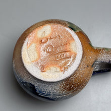 Load image into Gallery viewer, Combed Mug #3 with Salt, Cobalt, and Ash Glazes, 4"h (Ben Owen III)