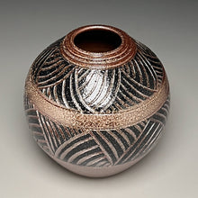 Load image into Gallery viewer, Carved Urn #4 in Salt Glaze, 8.25"h (Ben Owen III)