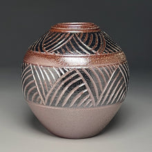 Load image into Gallery viewer, Carved Urn #4 in Salt Glaze, 8.25"h (Ben Owen III)