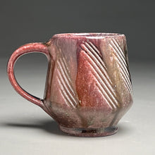 Load image into Gallery viewer, Combed Mug with Salt, Cobalt, and Ash & Copper Blush Glazes, 4"h (Ben Owen III)