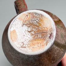 Load image into Gallery viewer, Combed Mug with Salt, Cobalt, and Ash & Copper Blush Glazes, 4"h (Ben Owen III)