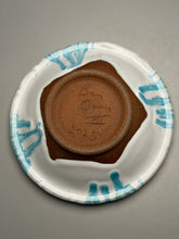 Load image into Gallery viewer, Ming Bowl #2 in Dogwood White with Blue Accents, 6.25"dia. (Ben Owen III)