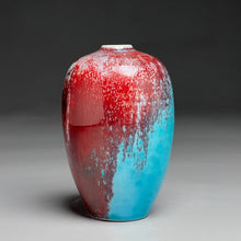 Load image into Gallery viewer, Egg Vase #6 in Chinese Blue, 6"h (Ben Owen III)