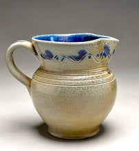 Load image into Gallery viewer, Pitcher in Salt Glaze with Cobalt, 5.75"h (Ben Owen Sr.)
