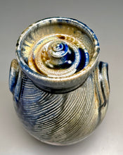 Load image into Gallery viewer, Combed Covered Jar in Multi-Layered Glazes, 10.5"h (Tableware Collection)