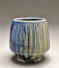 Load image into Gallery viewer, Combed Cup in Cobalt & Ash Glazes, 3.75"h (Tableware Collection)