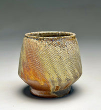 Load image into Gallery viewer, Combed Cup in Cobalt & Ash Glazes, 3.5"h (Ben Owen III)