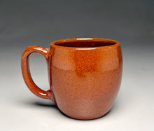 Load image into Gallery viewer, Barrel Mug #3 in Orange Glaze, 4"h (Ben Owen Sr.)