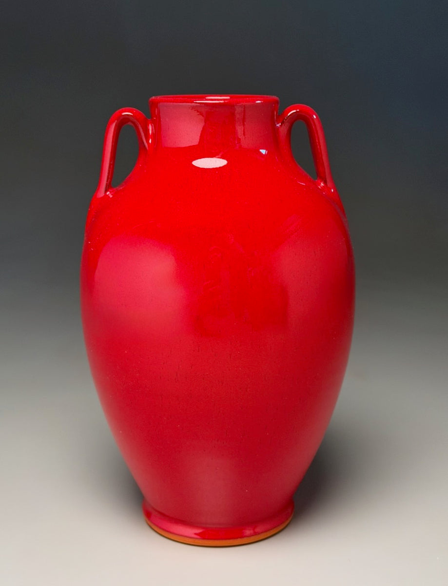 Tang Vase in Chinese Red, 8.25