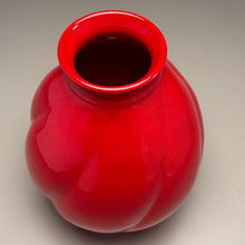 Load image into Gallery viewer, Melon Globe Vase in Chinese Red, 9.25"h (Ben Owen III)
