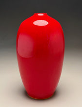 Load image into Gallery viewer, Egg Vase #2 in Chinese Red, 9"h (Ben Owen III)
