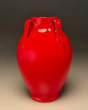 Load image into Gallery viewer, Lily Jar #2, #3 in Chinese Red, 9.25"h (Ben Owen III)