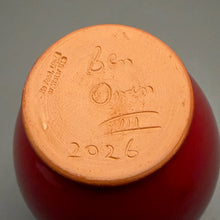 Load image into Gallery viewer, Lily Jar #2, #3 in Chinese Red, 9.25"h (Ben Owen III)