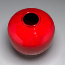 Load image into Gallery viewer, Square-Shouldered Egg Vase in Chinese Red, 7"h (Ben Owen III)