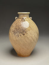 Load image into Gallery viewer, Combed Edo Jar in Copper Penny and Ash Glazes, 11.75"h (Ben Owen III)