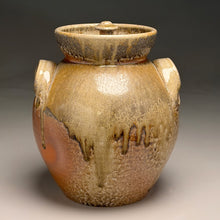 Load image into Gallery viewer, Combed Handled Jar in Natural Ash, 9.25"h (Ben Owen III)