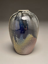 Load image into Gallery viewer, Egg Vase in Cobalt, Yellow Matte, Ash & Salt Glazes, 5.5"h (Ben Owen III)