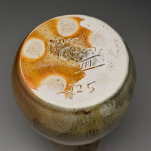 Load image into Gallery viewer, Combed Hourglass Vase in Bleached Copper Penny, 11.5"h (Ben Owen III)
