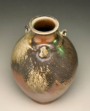 Load image into Gallery viewer, Edo Jar with Combed Surface in Copper Penny & Ash, 11.25"h (Ben Owen III)