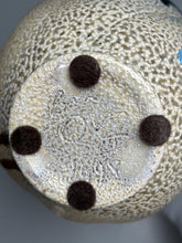 Load image into Gallery viewer, Melon Egg Vase in Cobalt, Yellow Matte, Salt and Ash Glazes, 7.75"h (Pots From The Past)