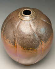 Load image into Gallery viewer, Melon Egg Vase in Copper Penny, 12.5"h (Ben Owen III)