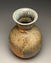 Load image into Gallery viewer, Contoured Vase with Felspar Stone in Natural Ash Glaze, 9.5"h (Silas Bradley)