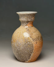 Load image into Gallery viewer, Contoured Vase with Felspar Stone in Natural Ash Glaze, 9.5"h (Silas Bradley)