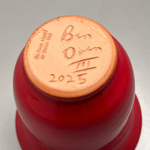 Load image into Gallery viewer, Bell Vase #2 in Chinese Red, 5.25"h (Ben Owen III)