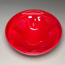 Load image into Gallery viewer, Ribbed Bowl in Chinese Red, 8.75"dia. (Ben Owen III)