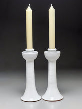 Load image into Gallery viewer, Candlestick Set in Dogwood White, 13"h (Ben Owen III)