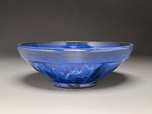 Load image into Gallery viewer, Ribbed Serving Bowl in Opal Blue, 11.75"dia. (Ben Owen III)