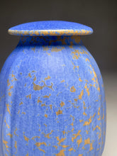 Load image into Gallery viewer, Ribbed Covered Jar in Stardust Blue, 9.75"h (Ben Owen III)