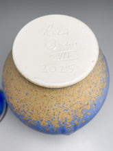 Load image into Gallery viewer, Ribbed Covered Jar in Stardust Blue, 9.75"h (Ben Owen III)