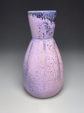 Load image into Gallery viewer, Hourglass Melon Flower Vase in Nebular Purple, 12.25"h (Ben Owen III)