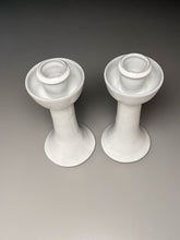 Load image into Gallery viewer, Candlesticks in Dogwood White, 10"h (Ben Owen III)