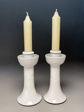 Load image into Gallery viewer, Candlesticks in Dogwood White, 10"h (Ben Owen III)