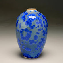 Load image into Gallery viewer, Egg Vase #2 in Cobalt Crystalline, 6.25"h (Ben Owen III)
