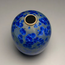 Load image into Gallery viewer, Egg Vase #2 in Cobalt Crystalline, 6.25"h (Ben Owen III)
