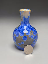Load image into Gallery viewer, Miniature Genie Bottle in Cobalt Crystalline , 4.25"h (Ben Owen III)