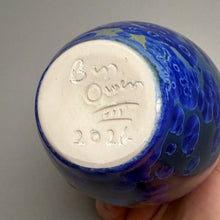 Load image into Gallery viewer, Egg Vase #2 in Cobalt Crystalline, 6.25"h (Ben Owen III)