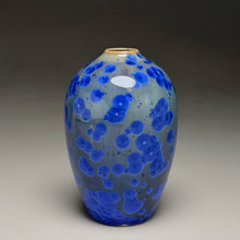 Load image into Gallery viewer, Egg Vase #1 in Cobalt Crystalline, 5.75"h (Ben Owen III)