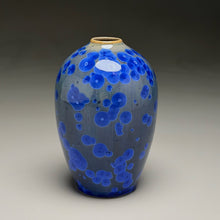 Load image into Gallery viewer, Egg Vase #1 in Cobalt Crystalline, 5.75"h (Ben Owen III)